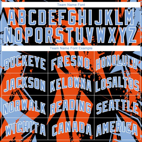 Custom Black Light Blue-Orange 3D Pattern Design Geometric Shapes Authentic Basketball Jersey - Image 3