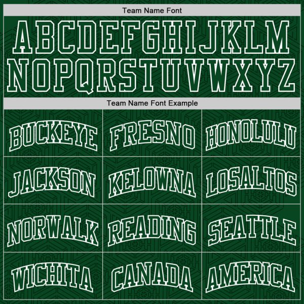 Custom Green White Geometric Shape Round Neck Sublimation Basketball Suit Jersey - Image 4