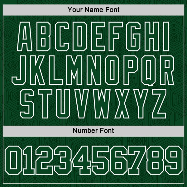 Custom Green White Geometric Shape Round Neck Sublimation Basketball Suit Jersey - Image 5