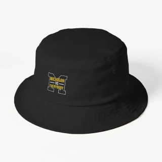 Michigan vs everybody Bucket Hat - Black, Size One Size