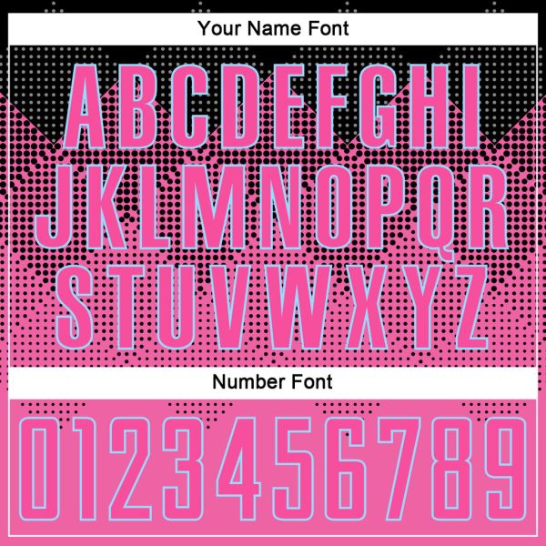 Custom Pink Black-LIght Blue Gradient Square Shape Sublimation Soccer Uniform Jersey - Image 7