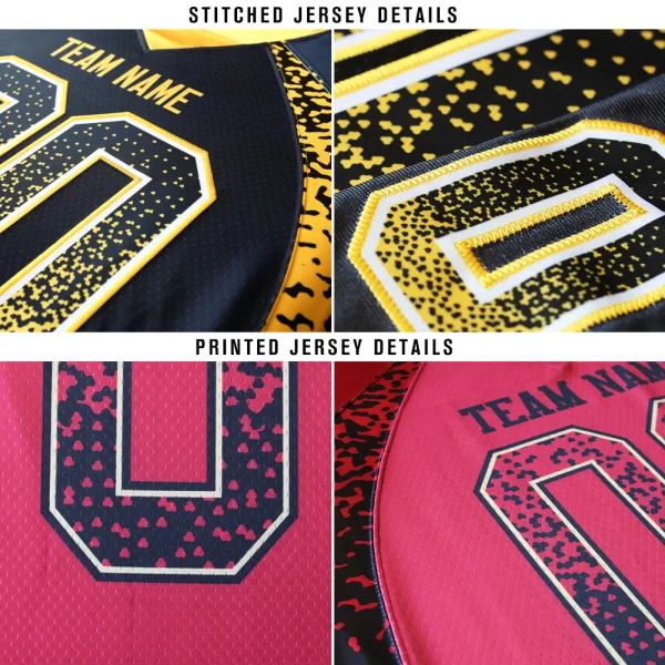 Custom Black Gold-White Drift Fashion Football Jersey - Image 3